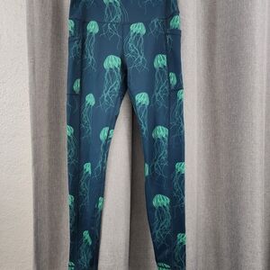 Constantly Varied Gear Navy and Teal Jellyfish Leggings